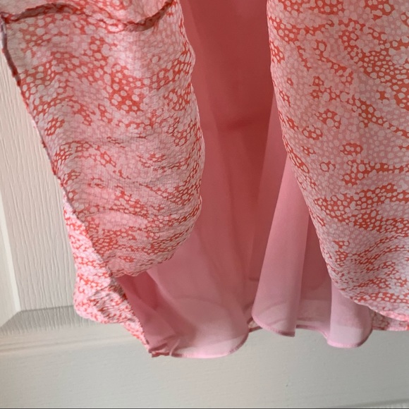 DVF Silk Baylee Layered Coral Tank Top—SZ. Sm - Picture 15 of 16